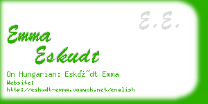 emma eskudt business card